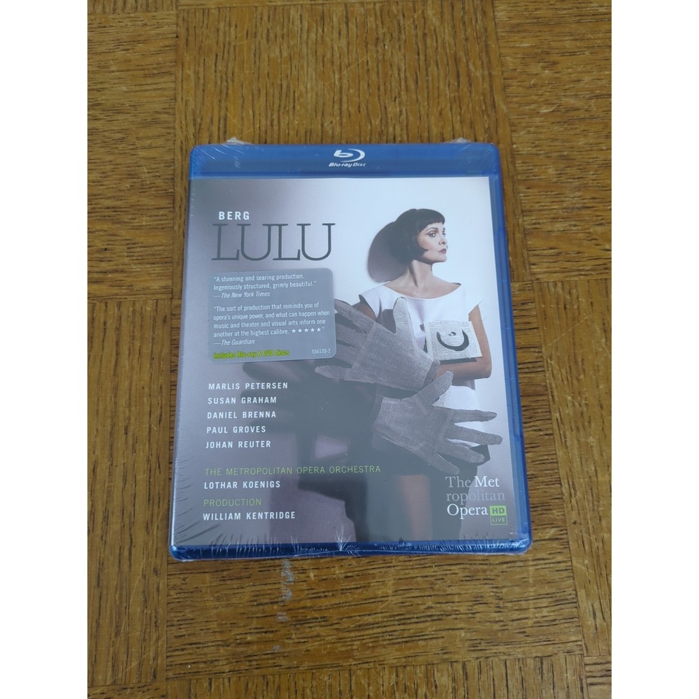 BERG LULU (Blu-ray & DVD) 2 Discs Metropolitan Opera/Lothar Koenigs NEW & SEALED